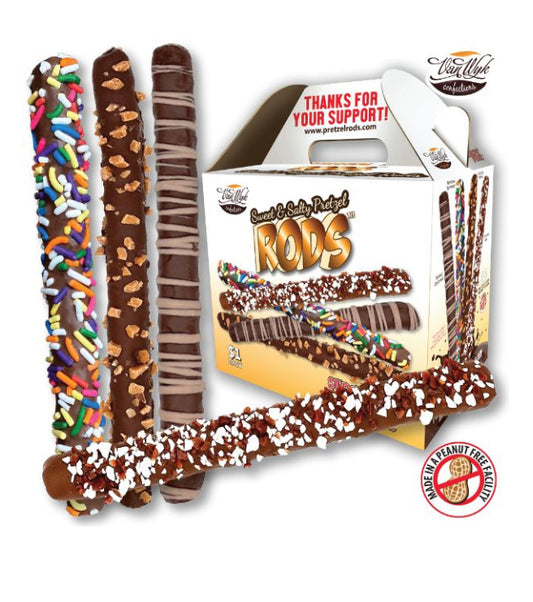 $1 Chocolate-Covered Pretzel Rod Fundraiser